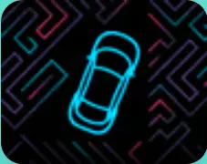 Neon Car Maze